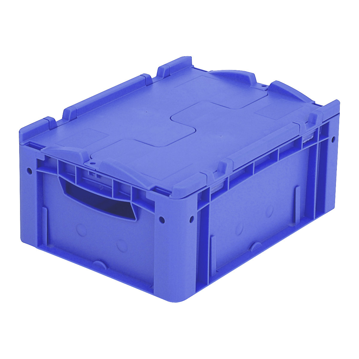 XL Euro stacking container – BITO, with 2-section hinged lid, LxWxH 400 x 300 x 188 mm-1