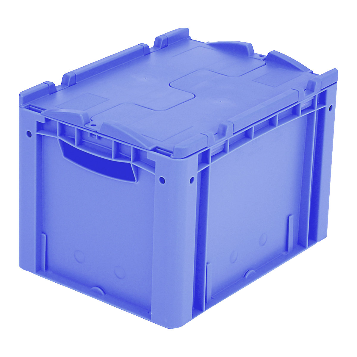 XL Euro stacking container – BITO, with 2-section hinged lid, LxWxH 400 x 300 x 288 mm-16