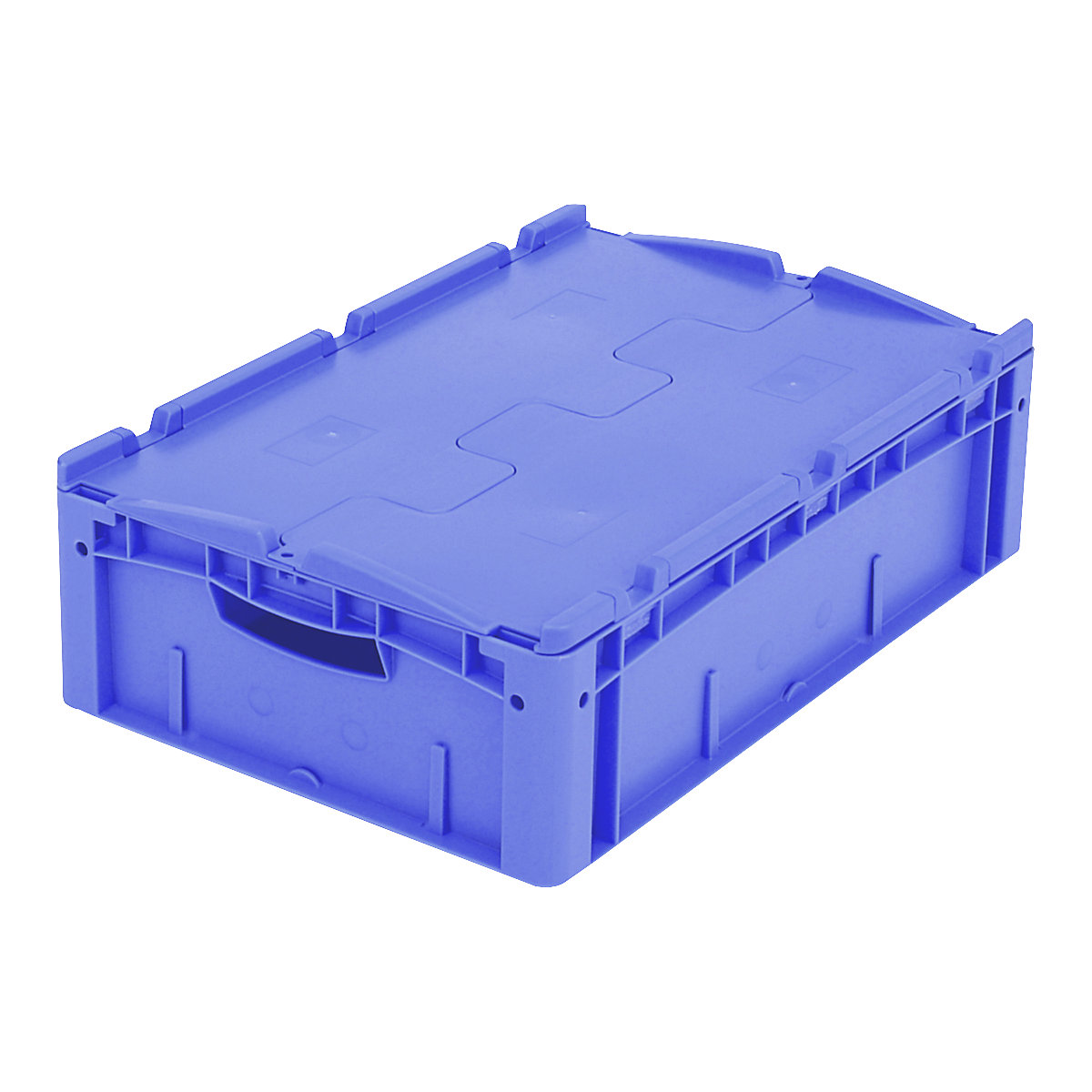 XL Euro stacking container – BITO, with 2-section hinged lid, LxWxH 600 x 400 x 188 mm-3