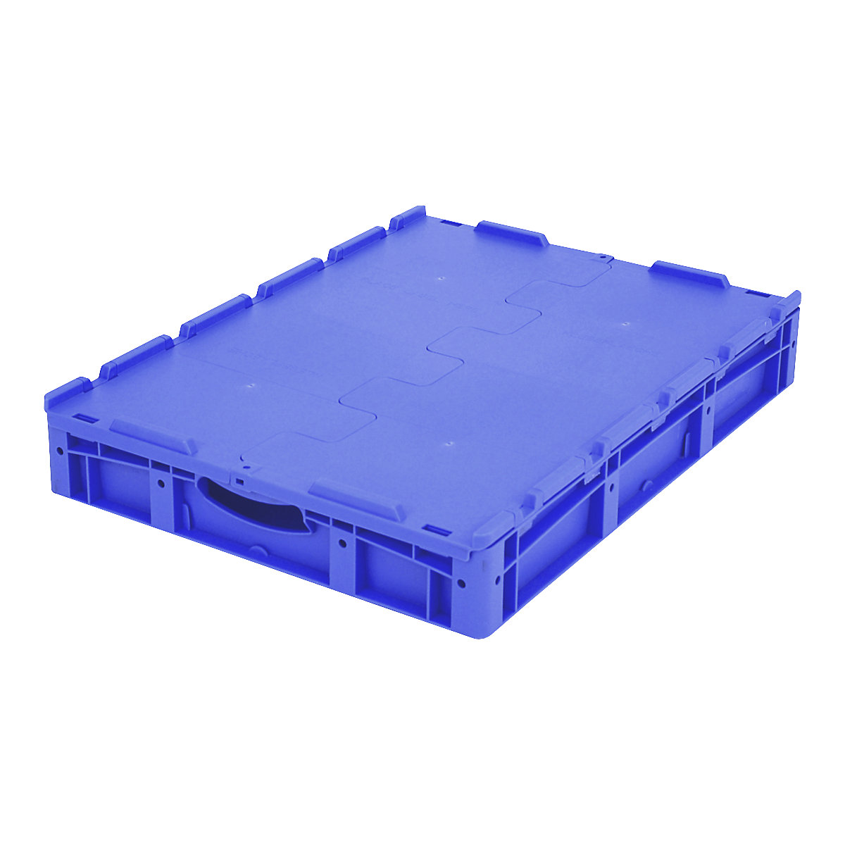 XL Euro stacking container – BITO, with 2-section hinged lid, LxWxH 800 x 600 x 138 mm-2