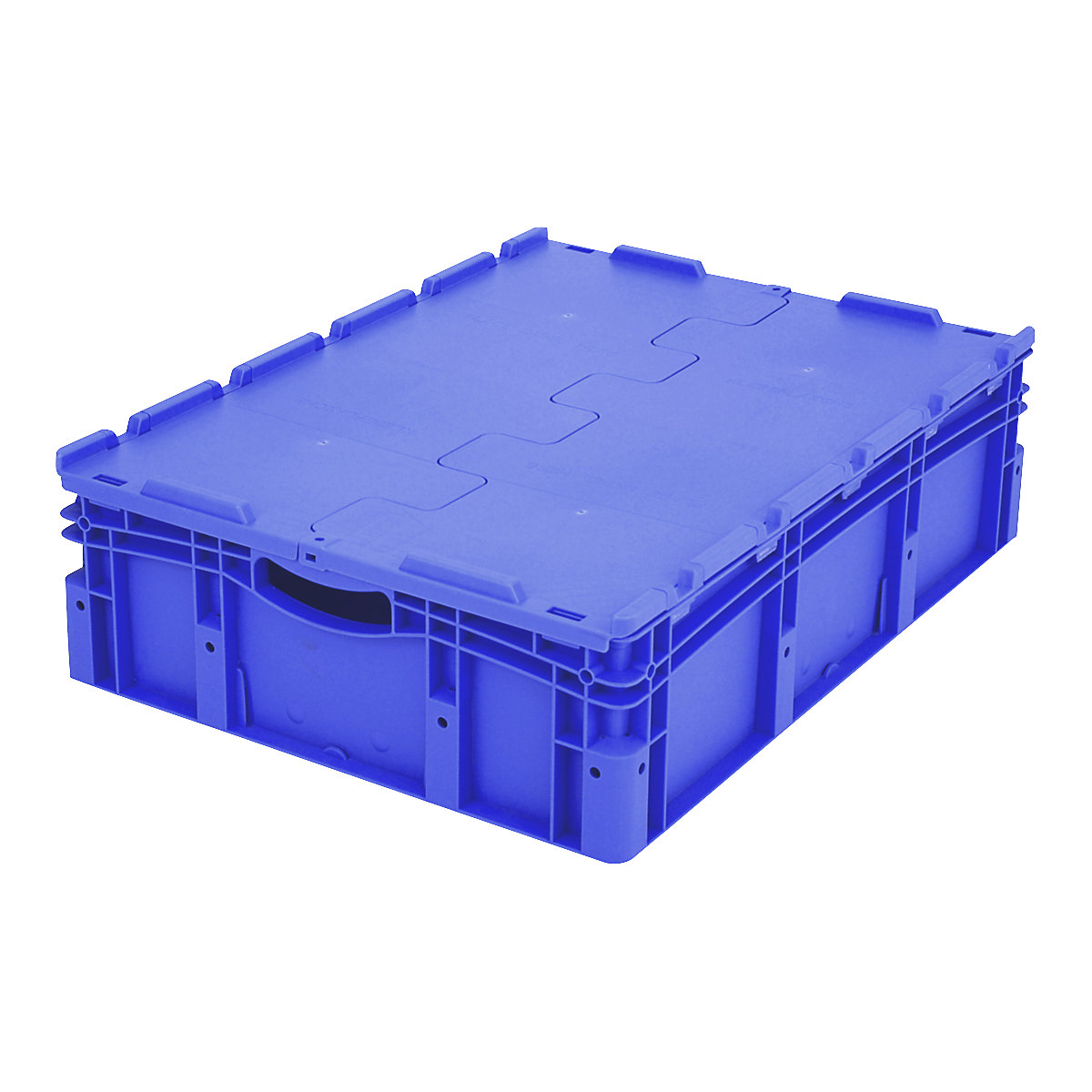 XL Euro stacking container – BITO, with 2-section hinged lid, LxWxH 800 x 600 x 238 mm-7