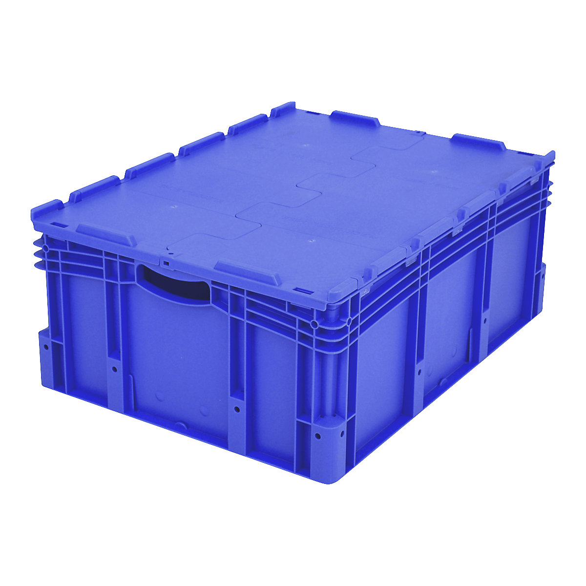 XL Euro stacking container – BITO, with 2-section hinged lid, LxWxH 800 x 600 x 338 mm-6