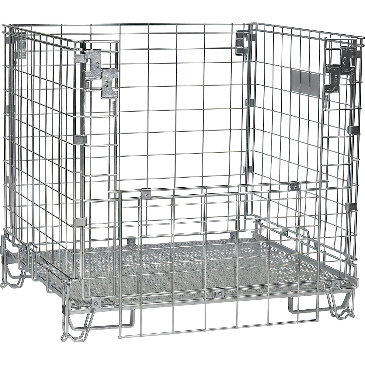 Collapsible mesh pallet, LxW 1200 x 1000 mm, stacking height 1100 mm, weight 56 kg-1