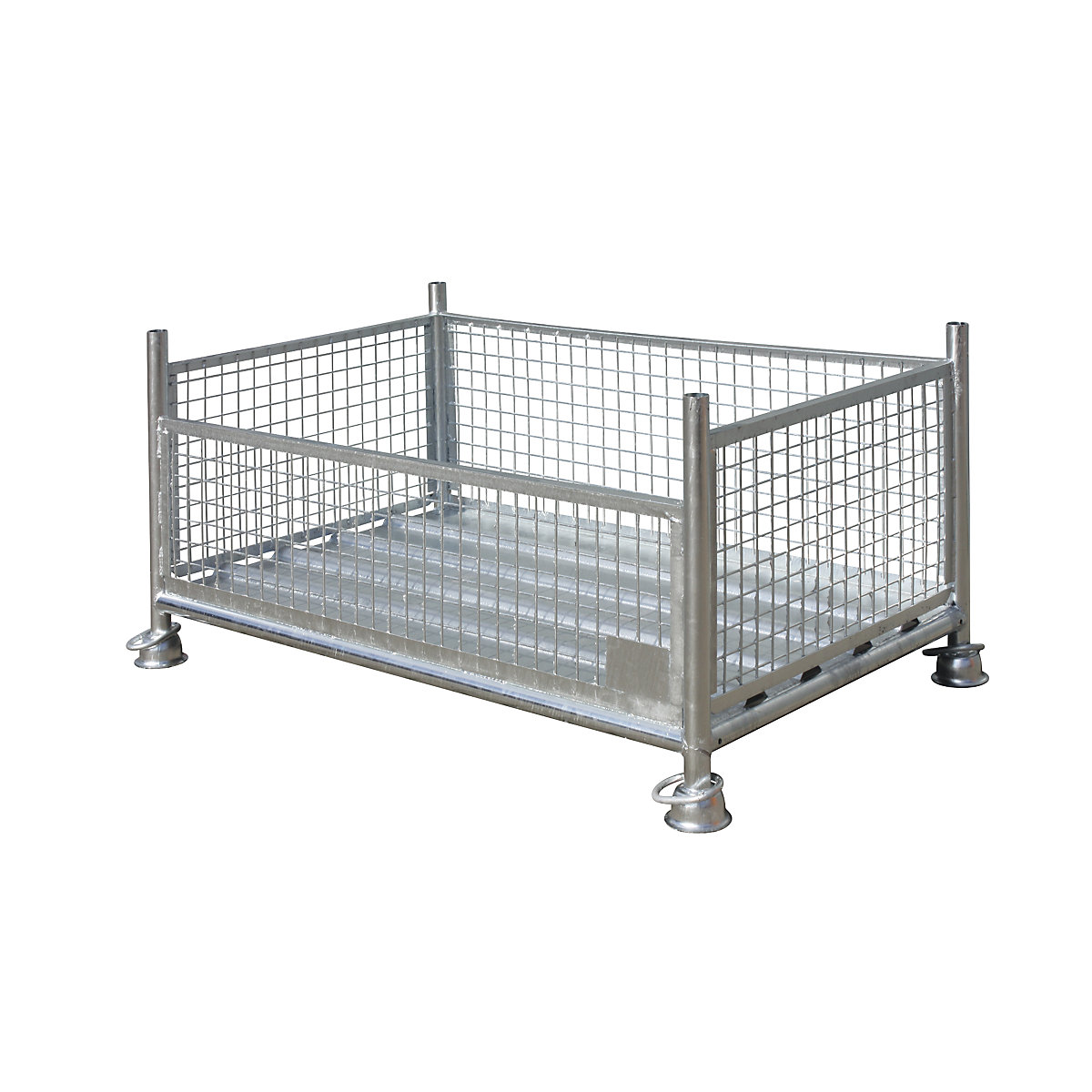 Mesh pallet stacking frame – Eichinger, LxWxH 1200 x 1030 x 750 mm, zinc plated-2