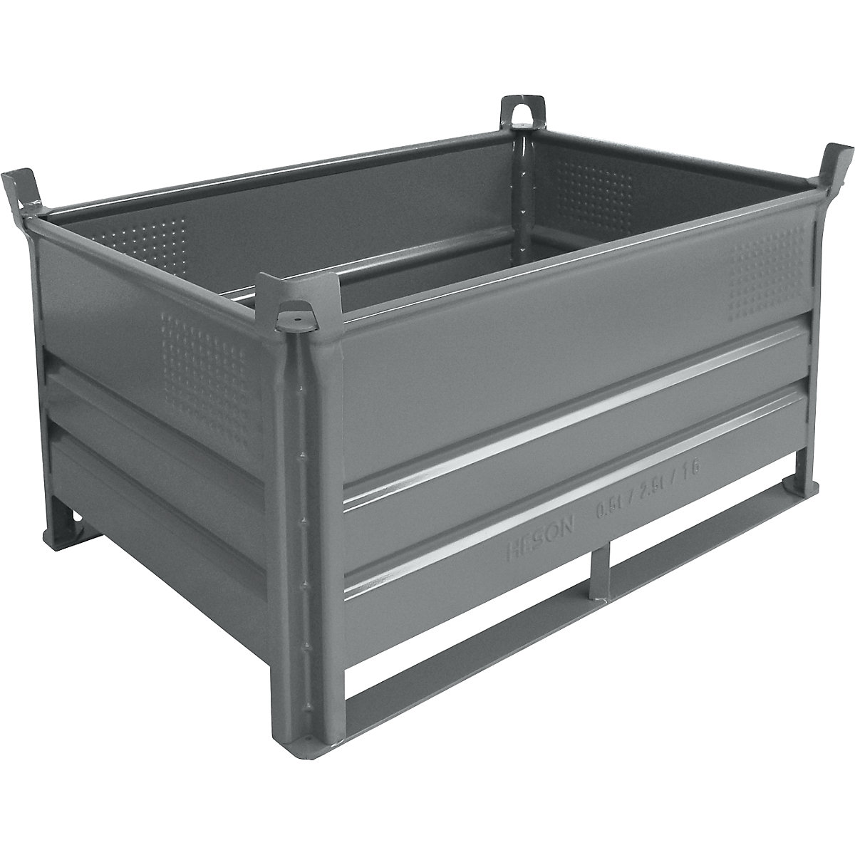 Stacking container with runners – Heson