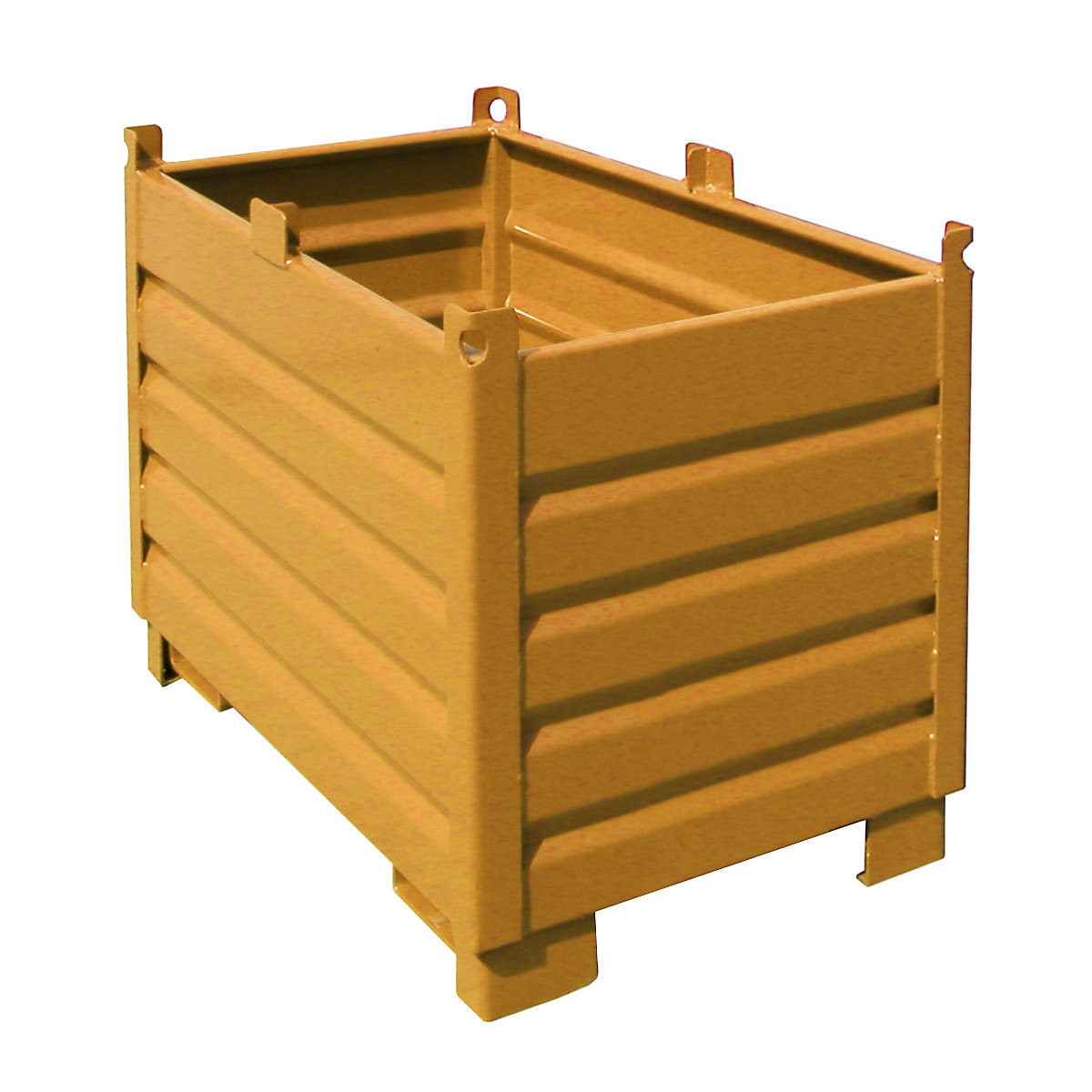 Waste container – eurokraft pro, capacity 0.50 m³, yellow orange-6