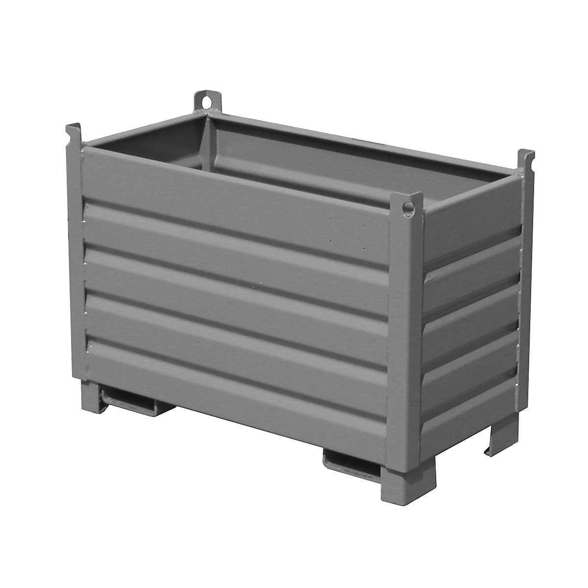 Waste container – eurokraft pro, capacity 0.50 m³, mouse grey-5