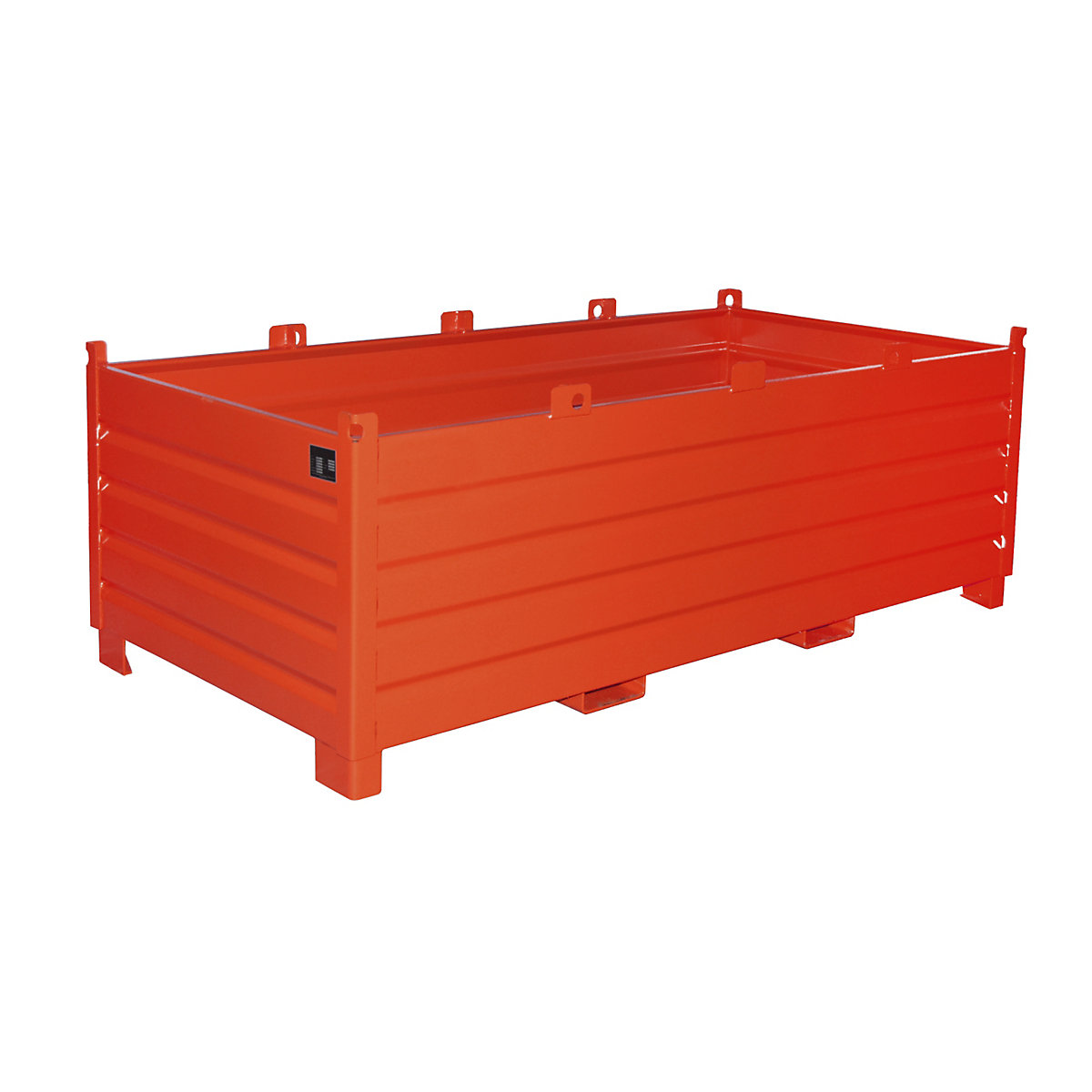 Waste container – eurokraft pro, capacity 2.0 m³, flame red-5