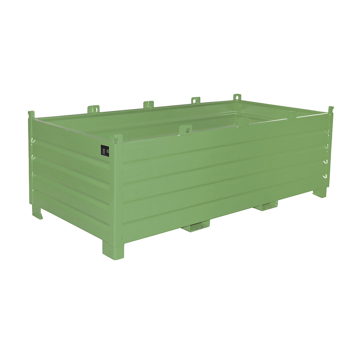 Waste container – eurokraft pro, capacity 2.0 m³, reseda green-7
