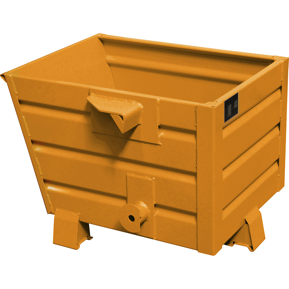 BSL stacking tilting skip for metal swarf with perforated base - eurokraft pro