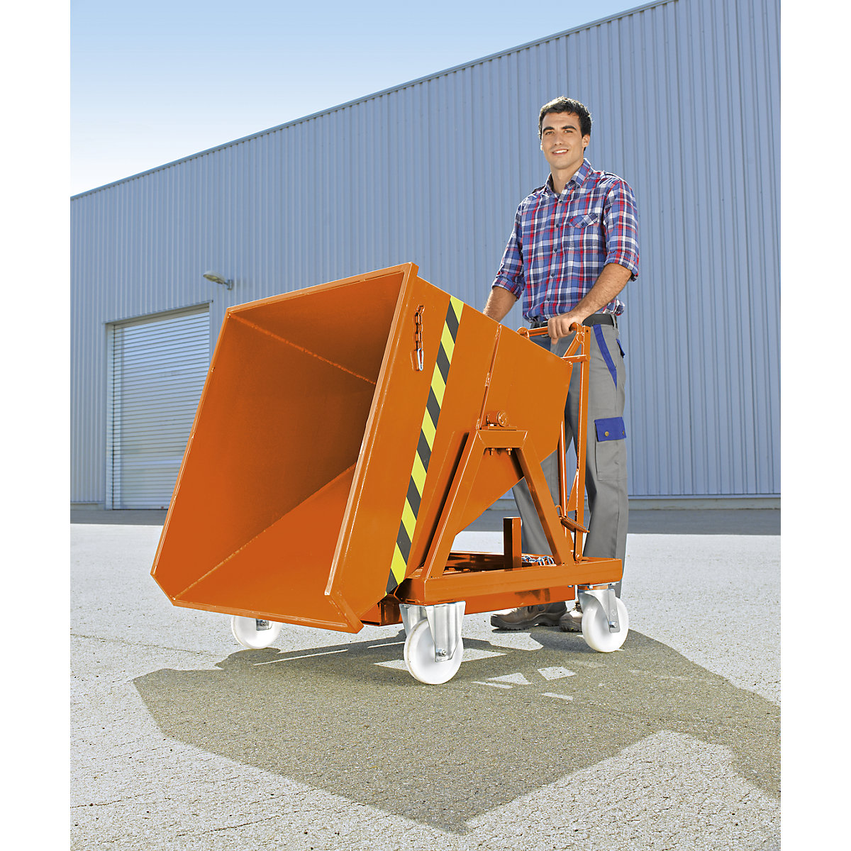 Mobile tilting skip with tilting mechanism (Product illustration 8)-7