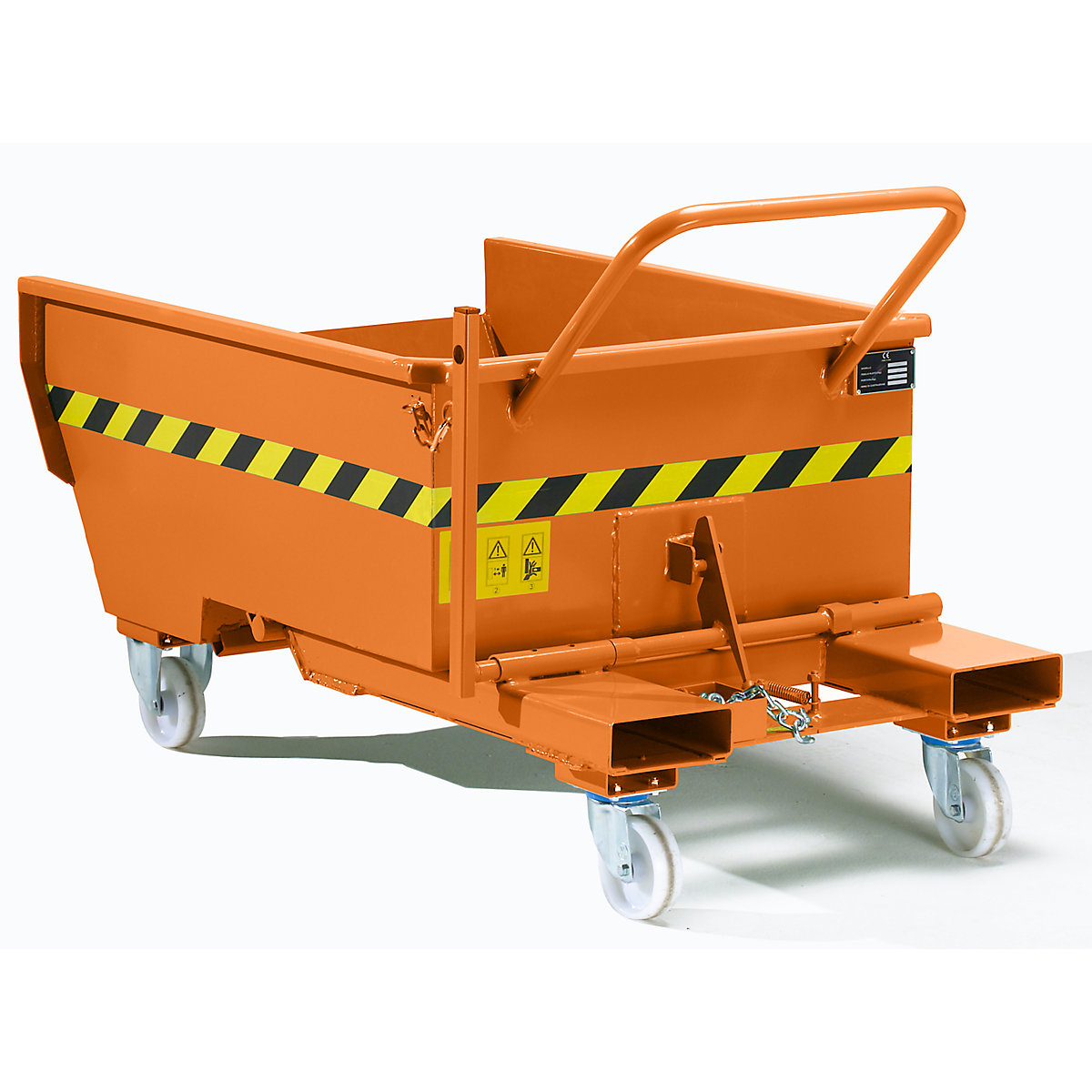 Mobile tilting skip with tilting mechanism (Product illustration 2)-1
