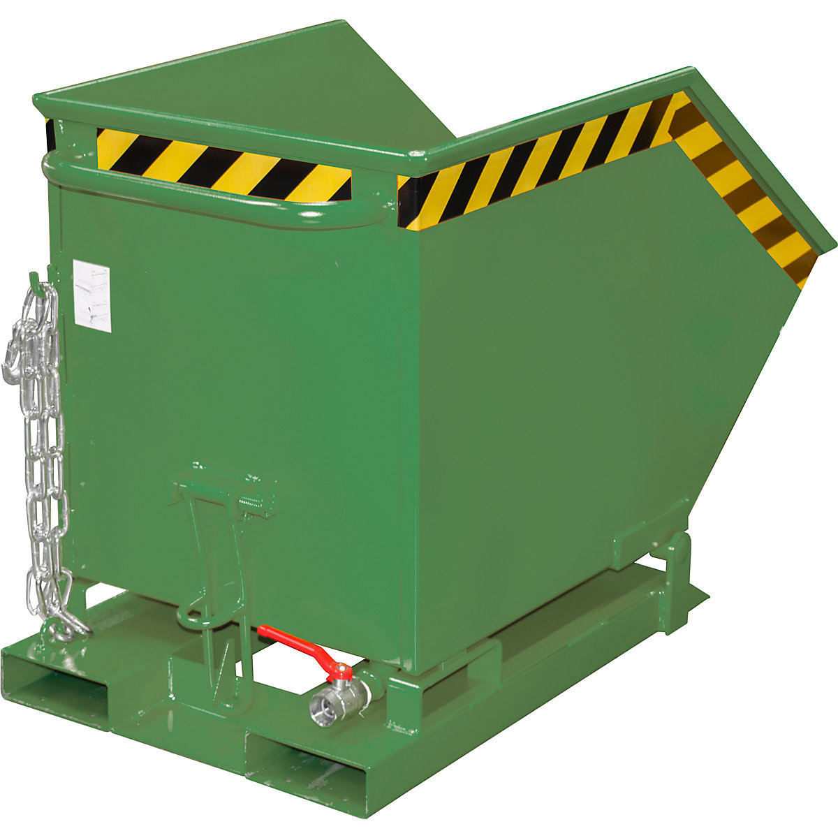 Tilting skip for metal swarf - eurokraft pro