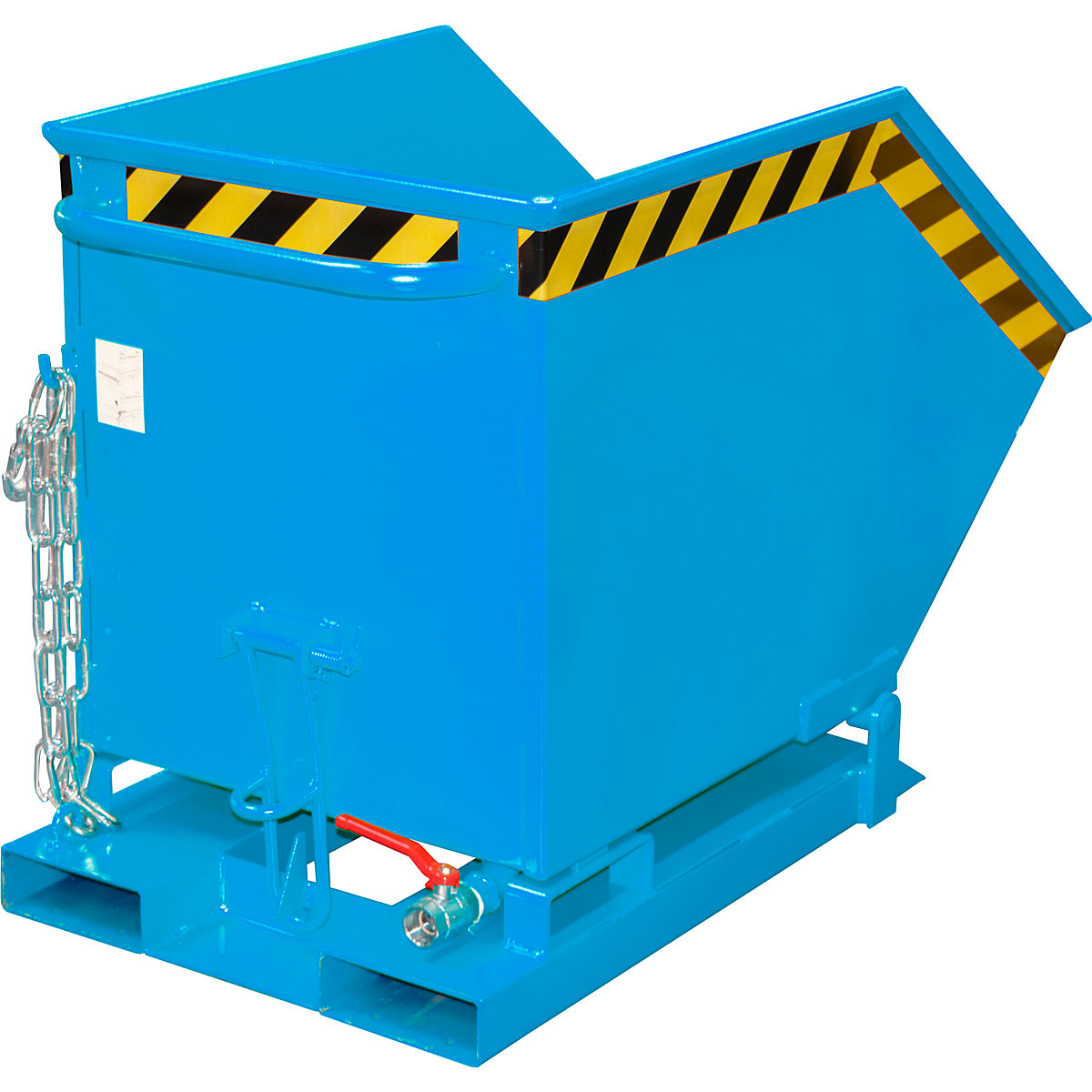 Tilting skip for metal swarf - eurokraft pro