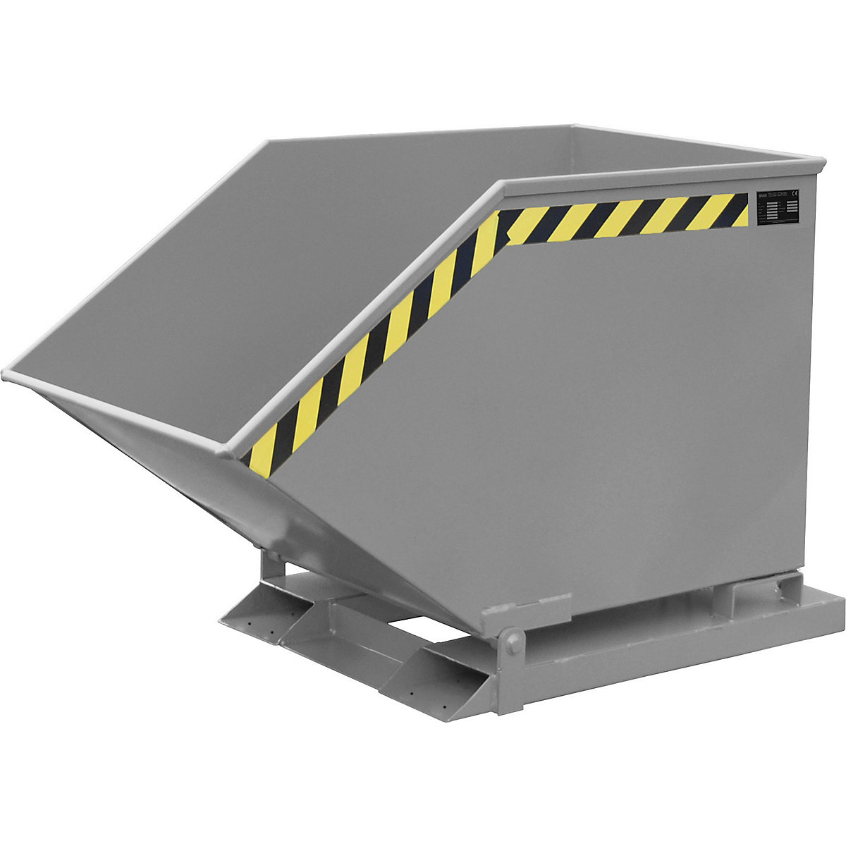 Tilting skip for metal swarf - eurokraft pro