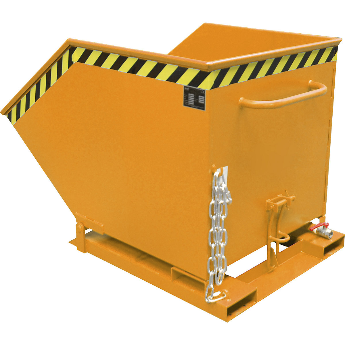 Tilting skip for metal swarf - eurokraft pro
