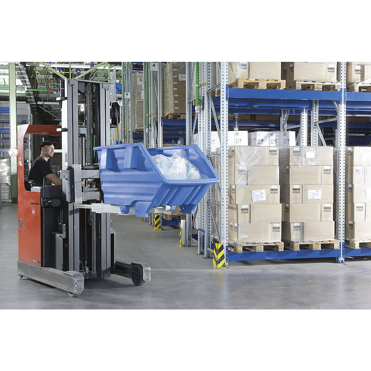 Tilting skip made of polyethylene (Product illustration 3)-2