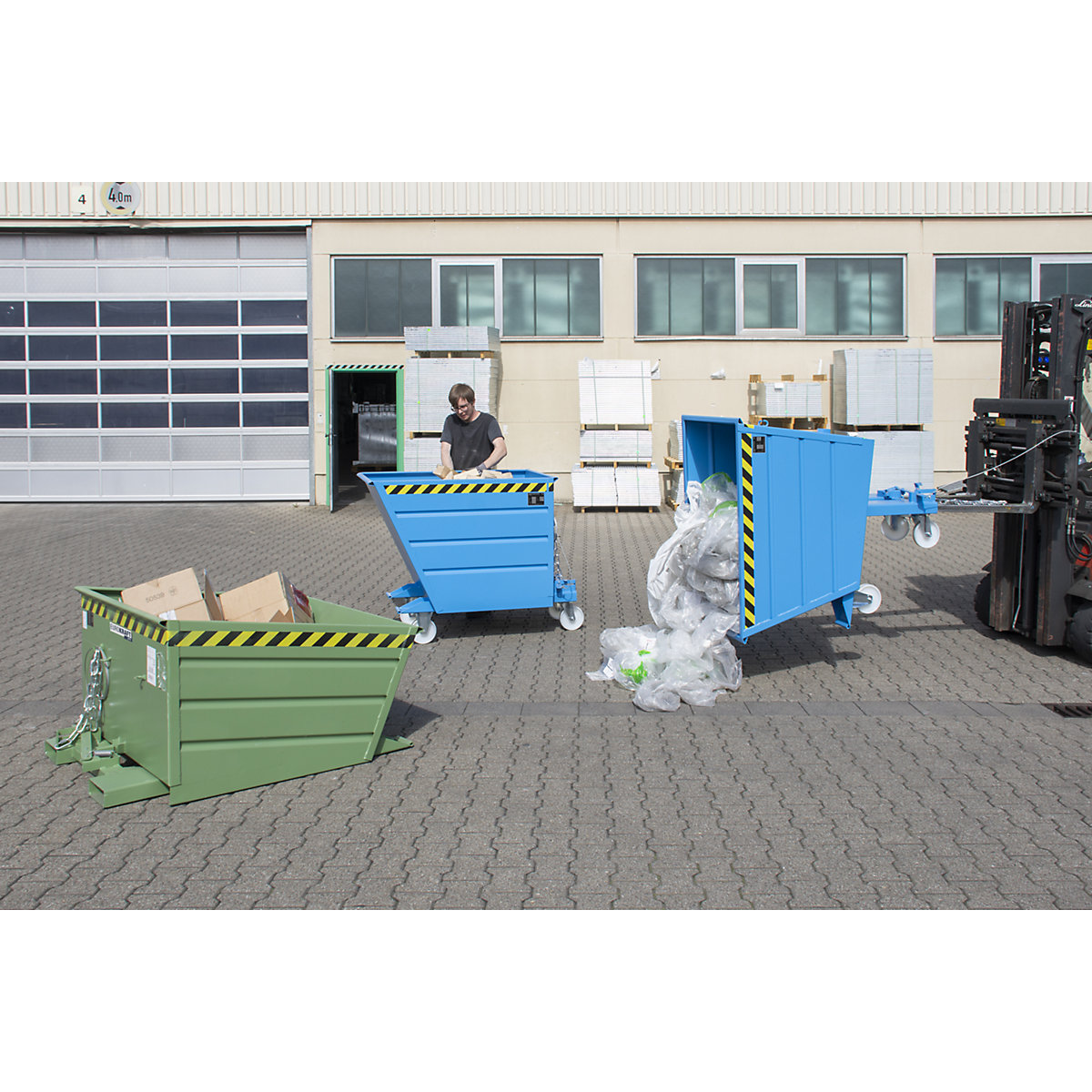 Tilting skip – eurokraft pro (Product illustration 2)-1