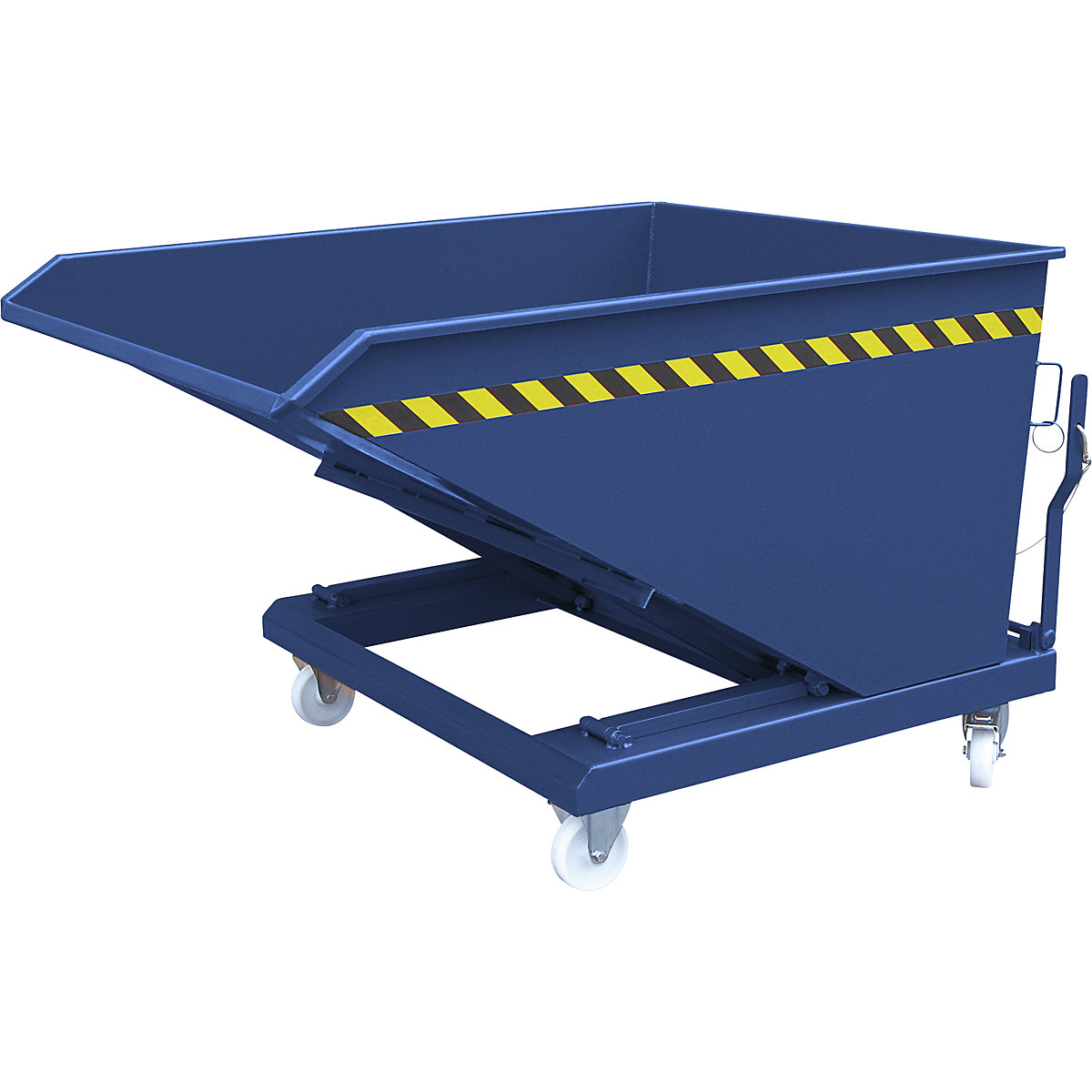 Tilting skip