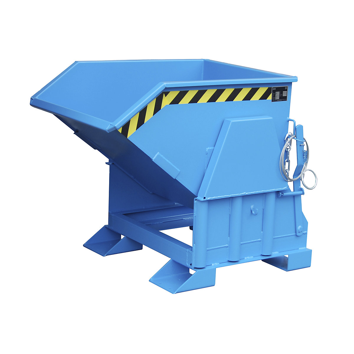Tilting skip, standard overall height, without wheels – eurokraft pro