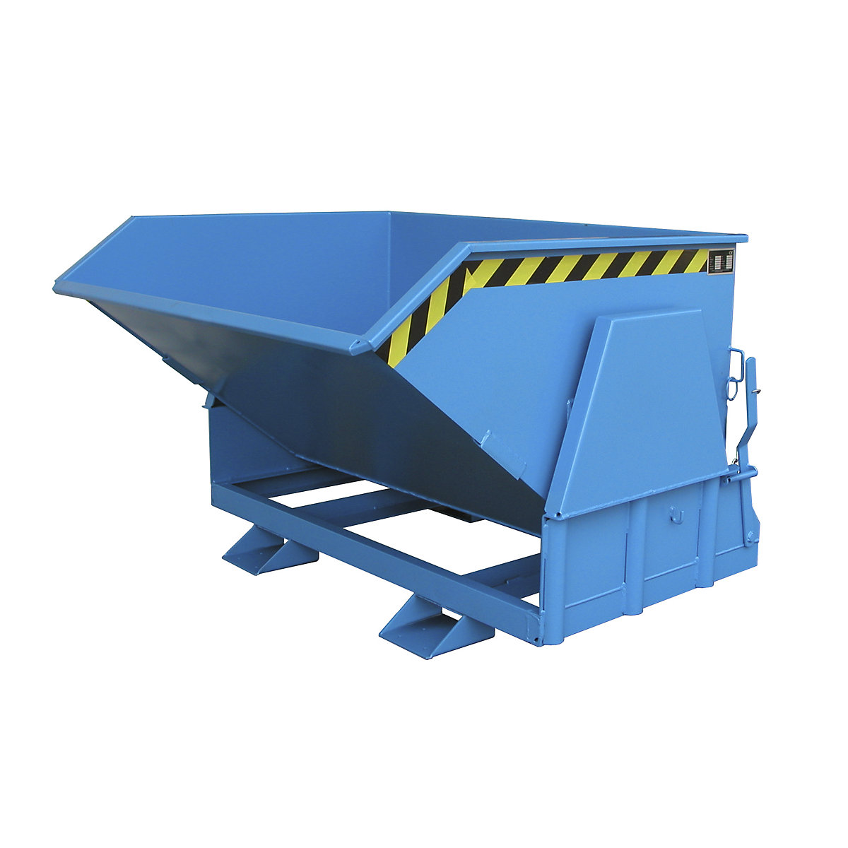 Tilting skip, standard overall height, without wheels – eurokraft pro