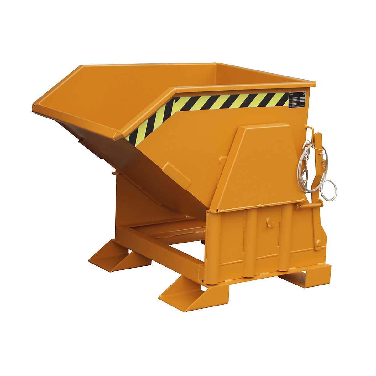 Tilting skip, standard overall height, without wheels - eurokraft pro