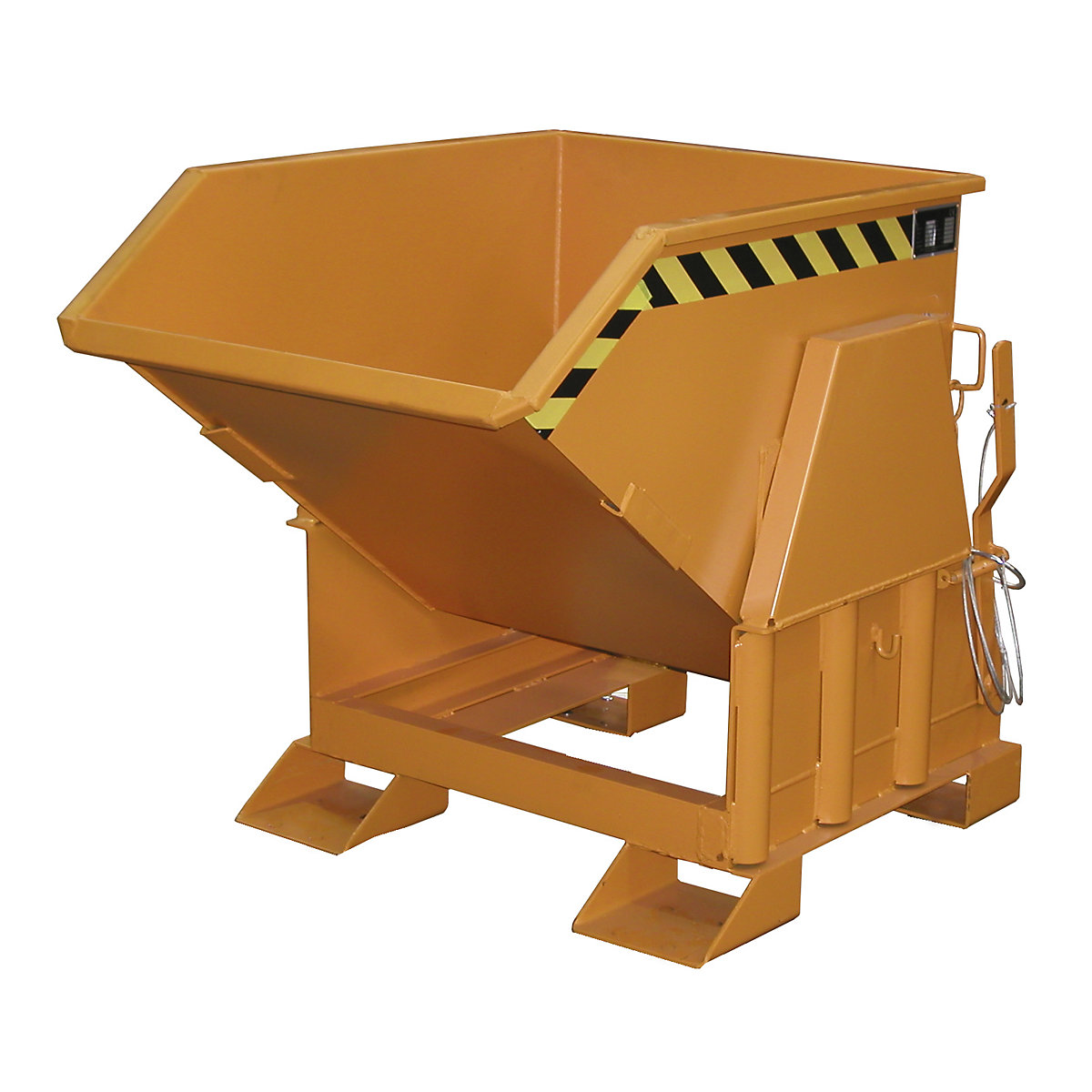Tilting skip, standard overall height, without wheels - eurokraft pro