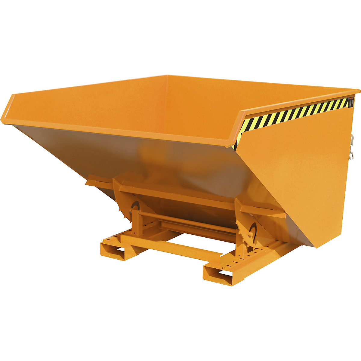 EXPO-E skip for metal swarf – eurokraft pro, capacity 1.7 m³, yellow orange-4