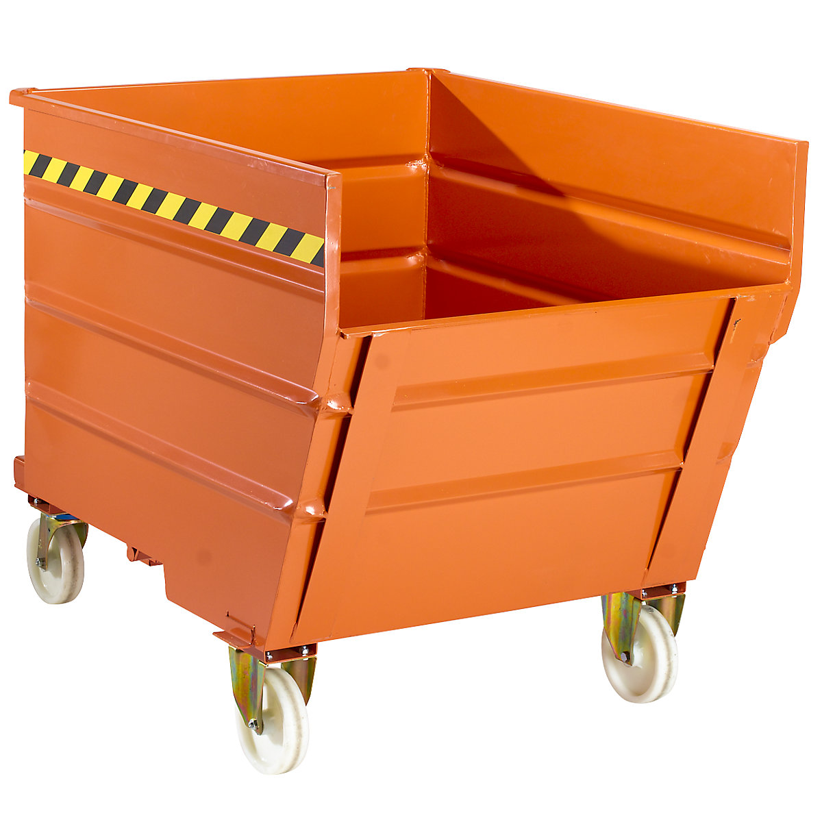 Mobile tilting skip with tilting mechanism, with wheel set, capacity 1.07 m³-11