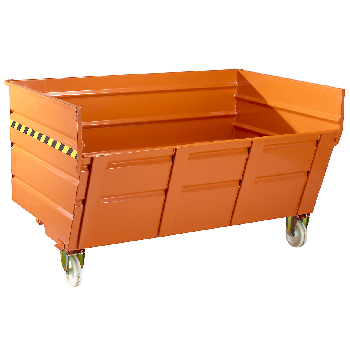 Mobile tilting skip with tilting mechanism, with wheel set, capacity 2.04 m³-8