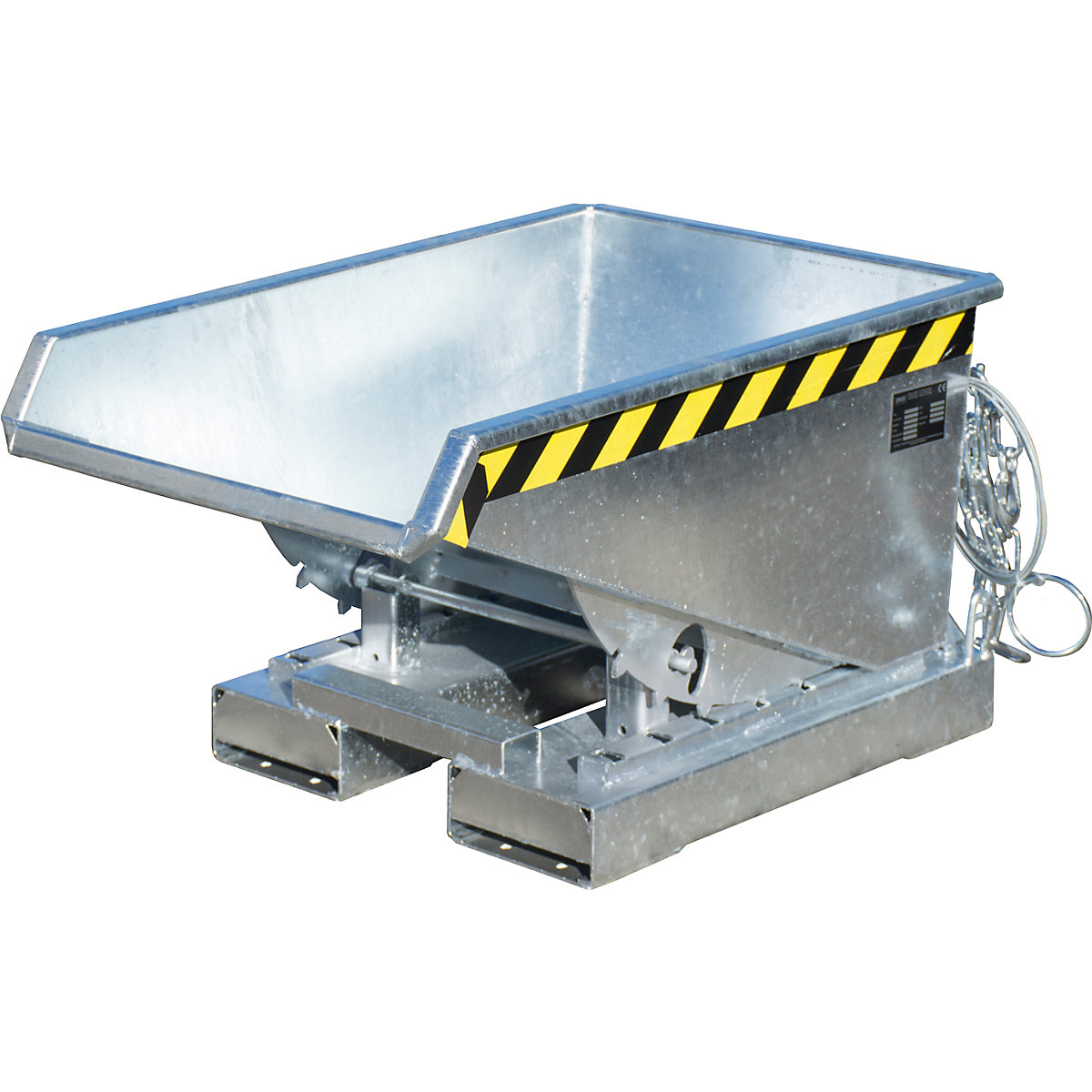 Tilting skip incl. roll-off mechanism – eurokraft pro (Product illustration 14)-13