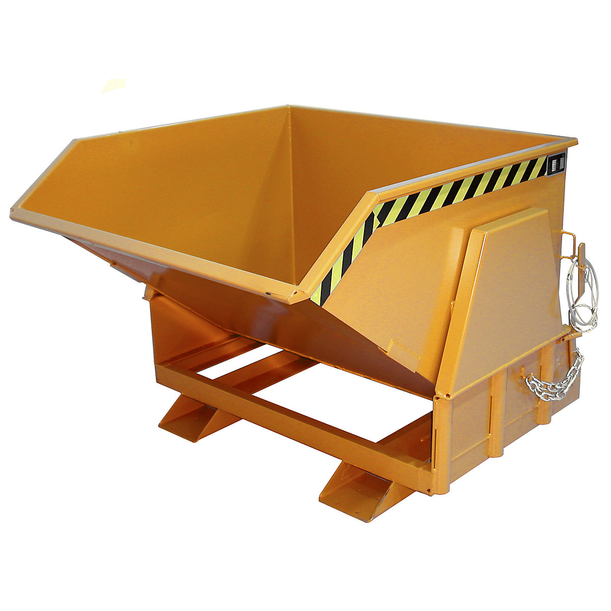 Tilting skip, standard overall height, without wheels - eurokraft pro