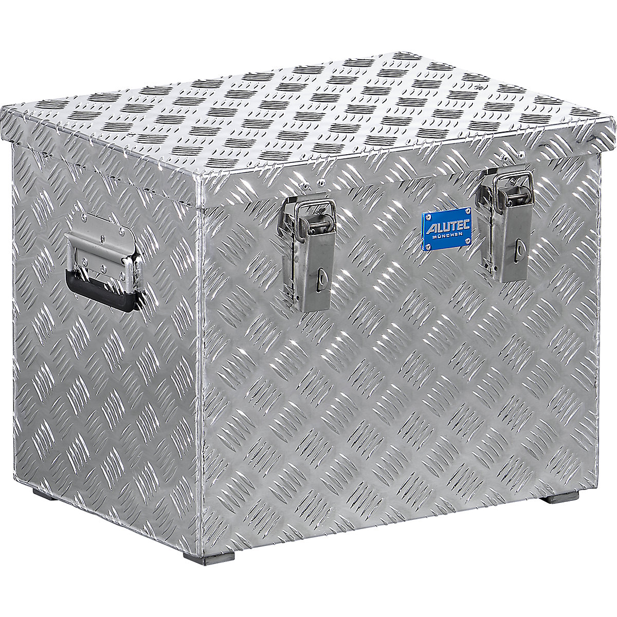 Aluminium chequer plate transport case, without gas pressure spring, capacity 70 l-15