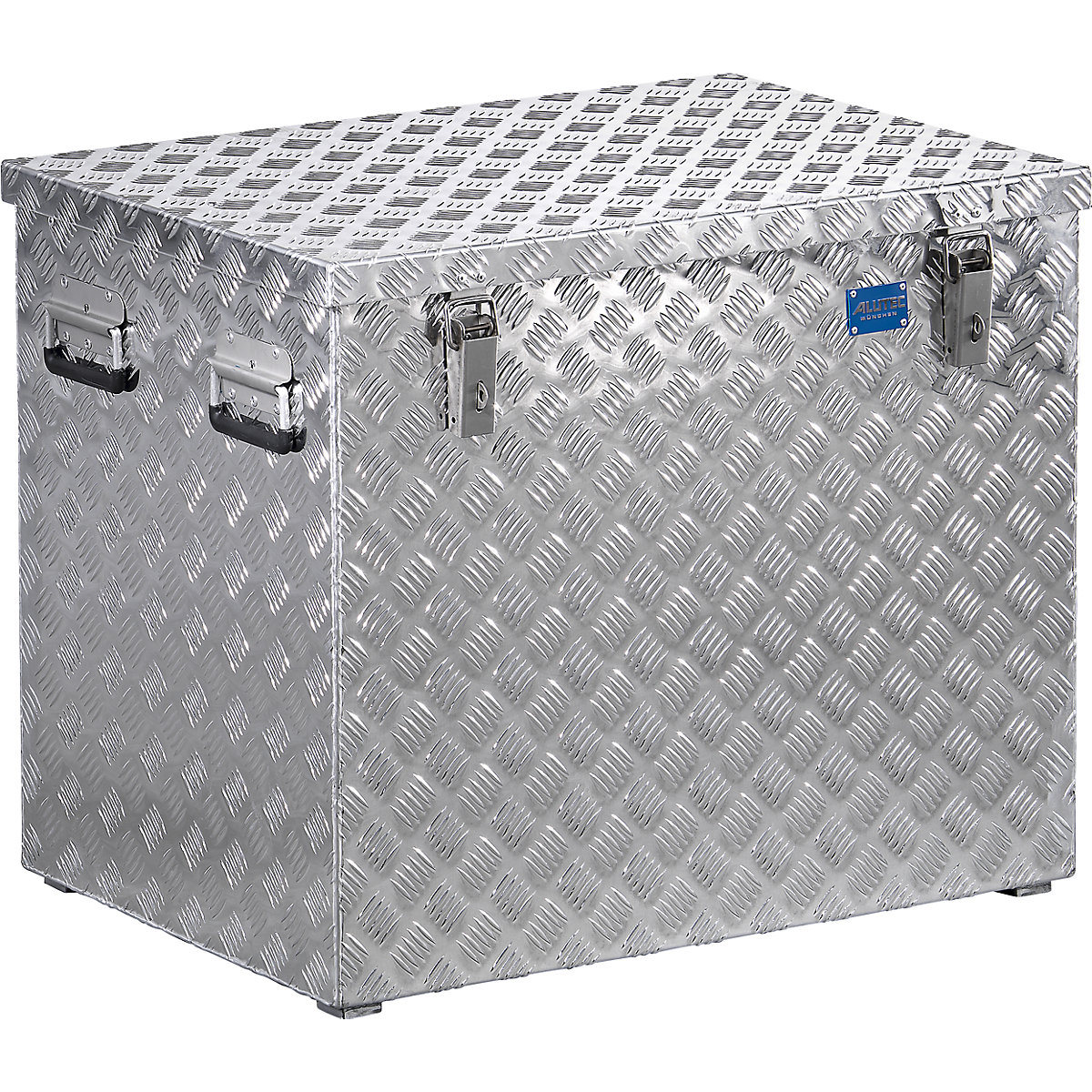 Aluminium chequer plate transport case, without gas pressure spring, capacity 234 l-14