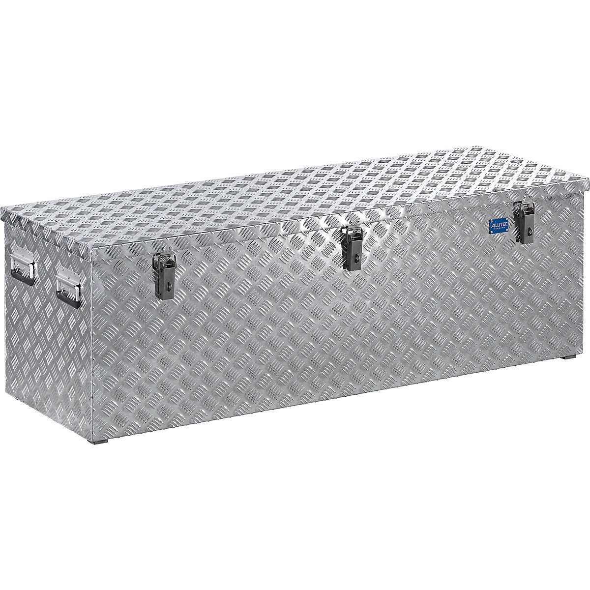 Aluminium chequer plate transport case, with gas pressure spring, capacity 375 l-13