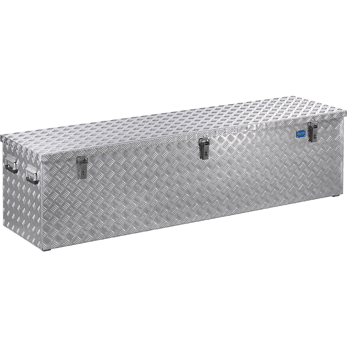 Aluminium chequer plate transport case, with gas pressure spring, capacity 470 l-14
