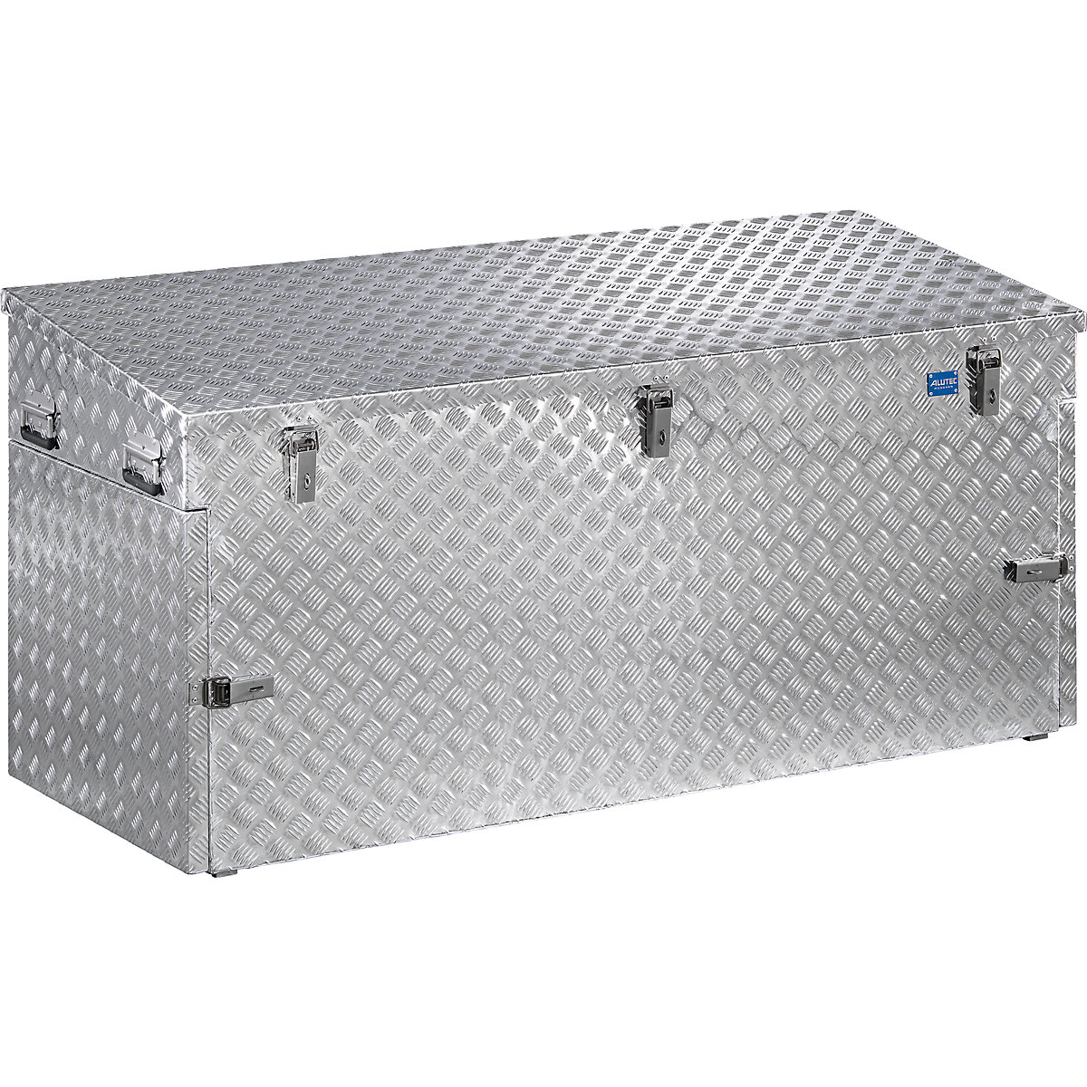 Aluminium chequer plate transport case, with gas pressure spring, capacity 883 l-16