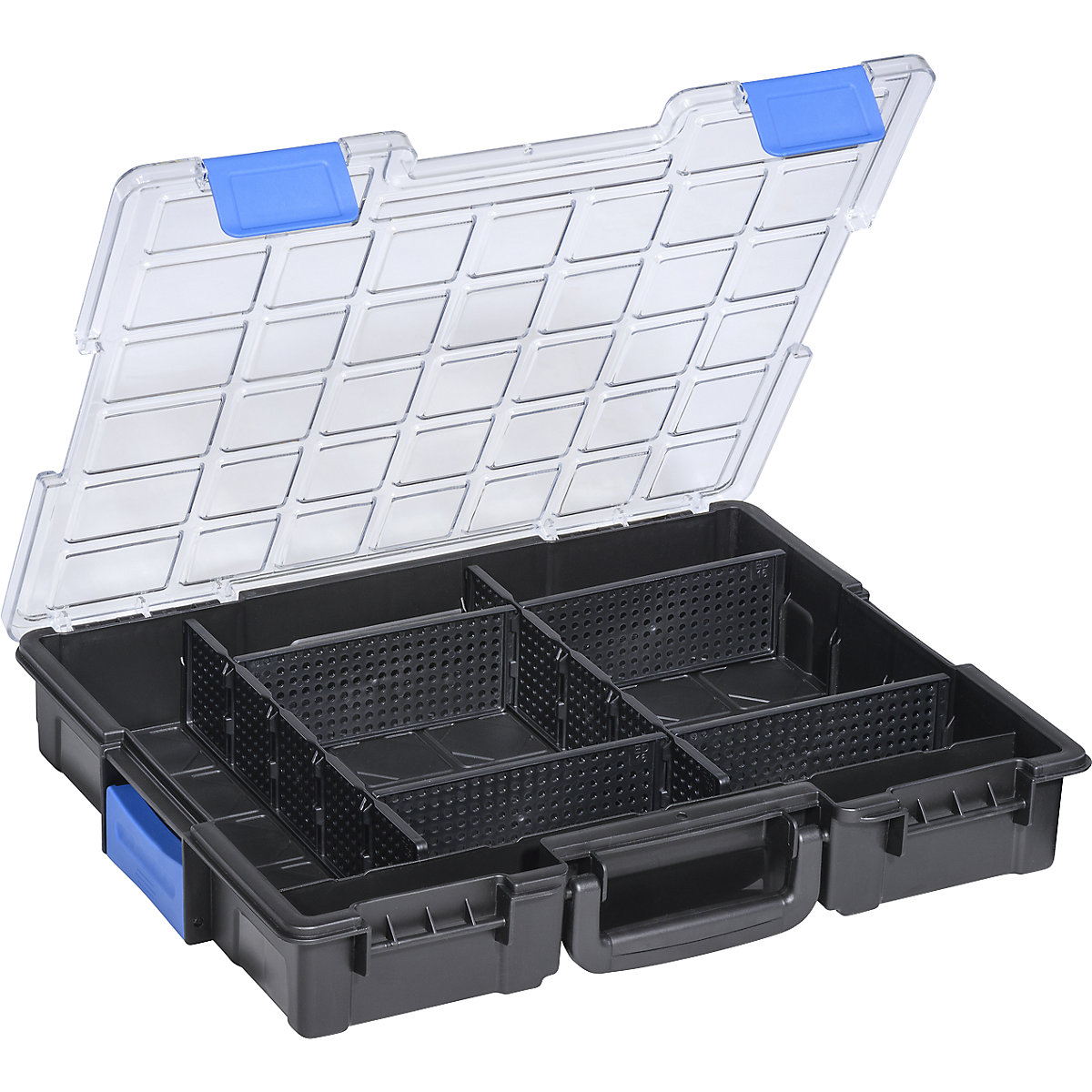Professional small parts case, external WxH 355 x 76 mm, pack of 2, with 6 – 8 insert boxes-5
