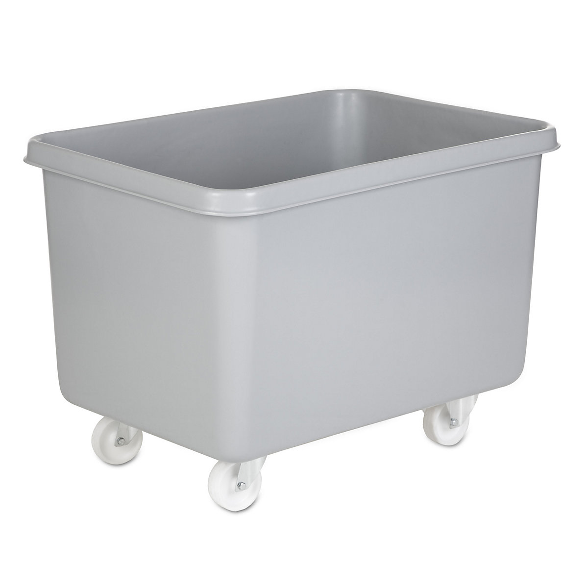 Mobile square polyethylene containers, capacity 340 l, grey-5