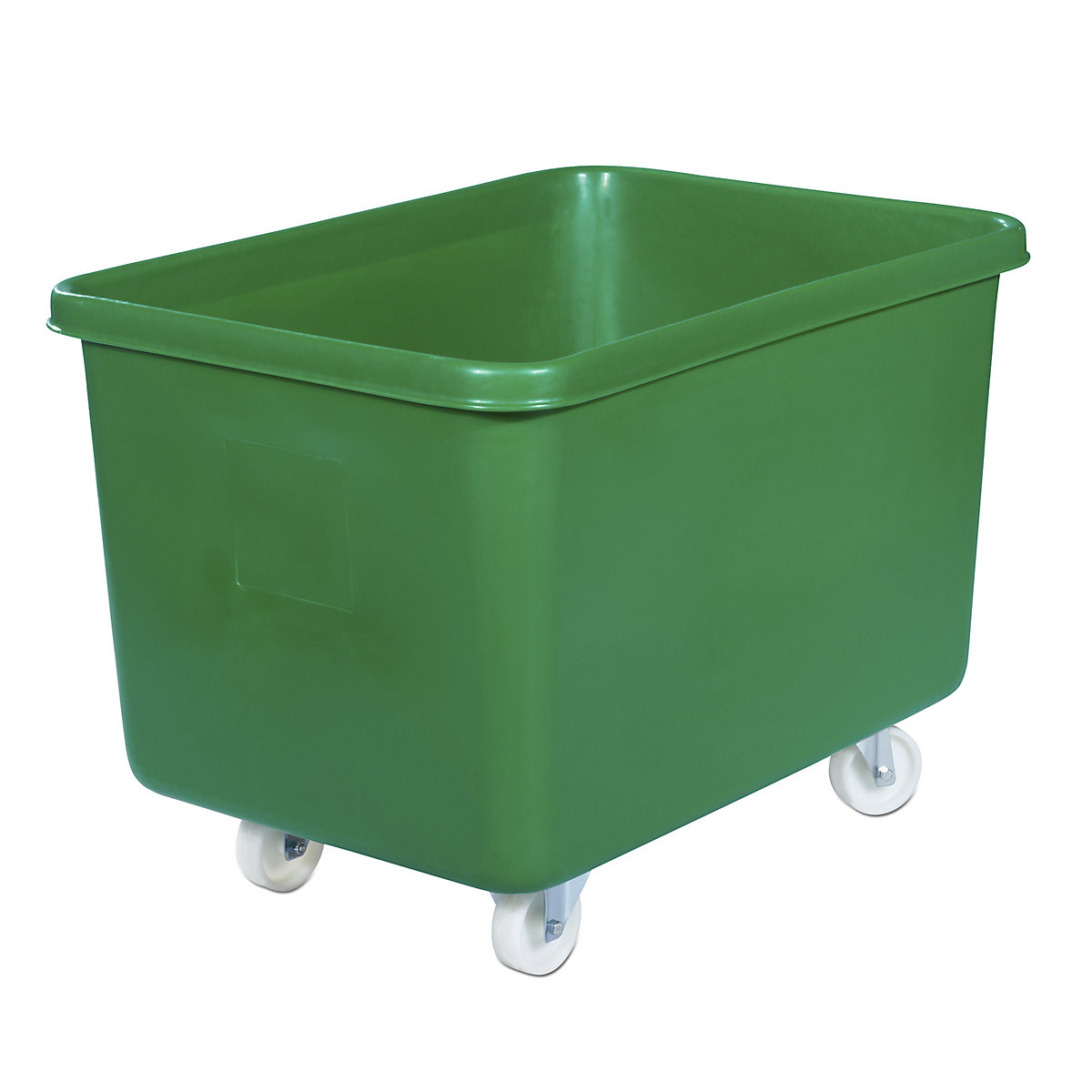 Mobile square polyethylene containers, capacity 340 l, green-4