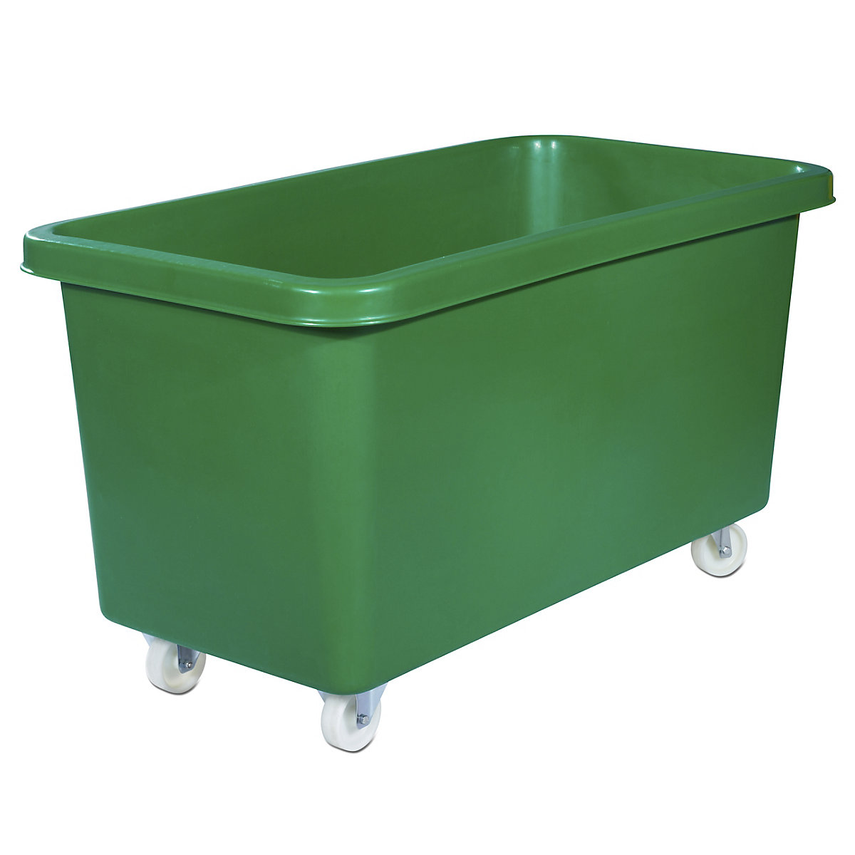 Mobile square polyethylene containers capacity 450 l kaiserkraft