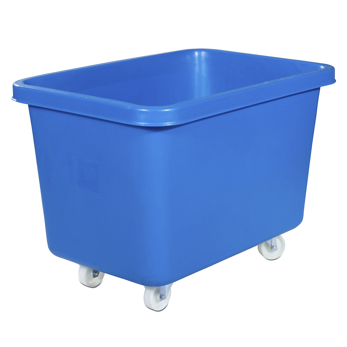 Mobile square polyethylene containers, capacity 227 l, blue, 5+ items-6