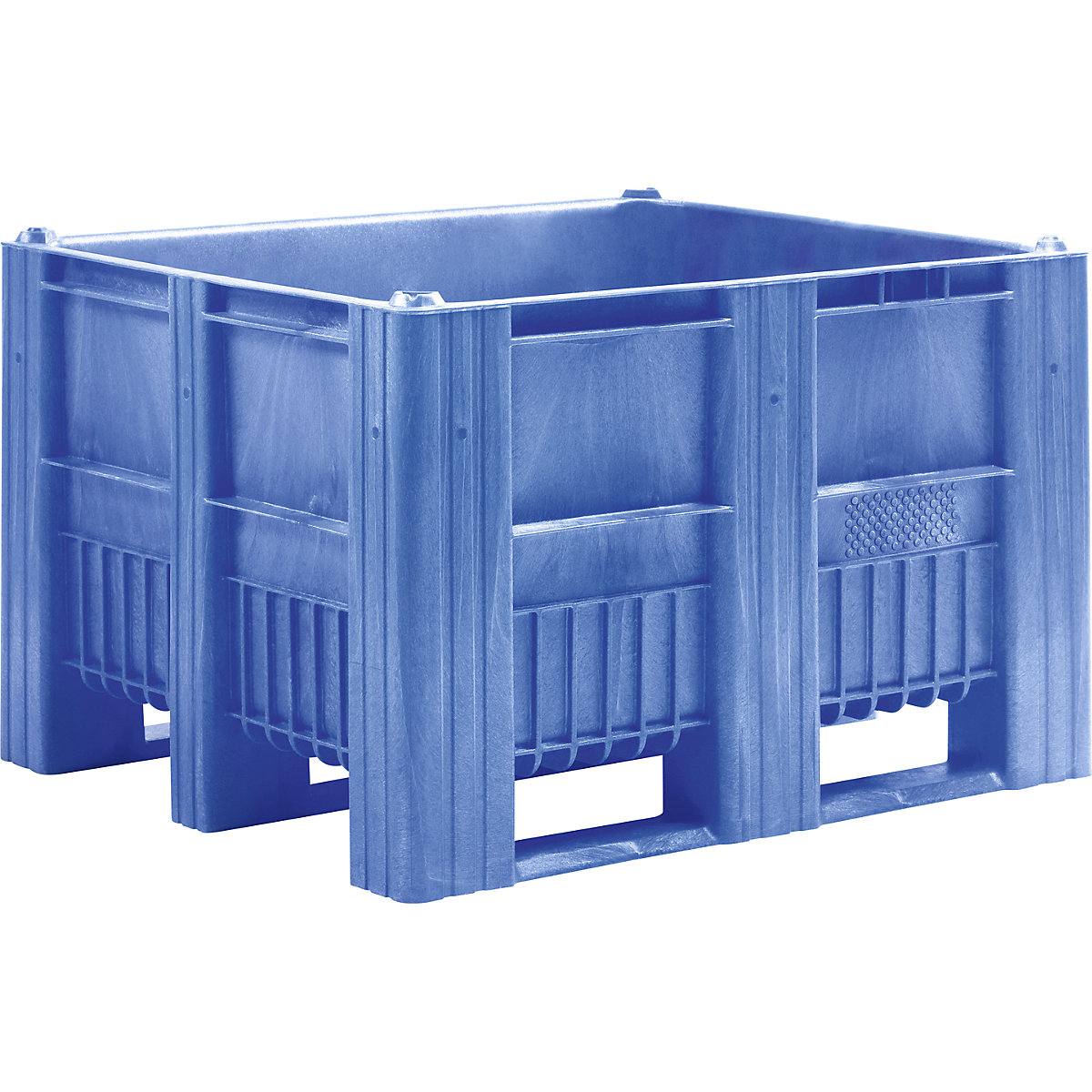 Pallet box, capacity 670 l, blue, 6+ items-2