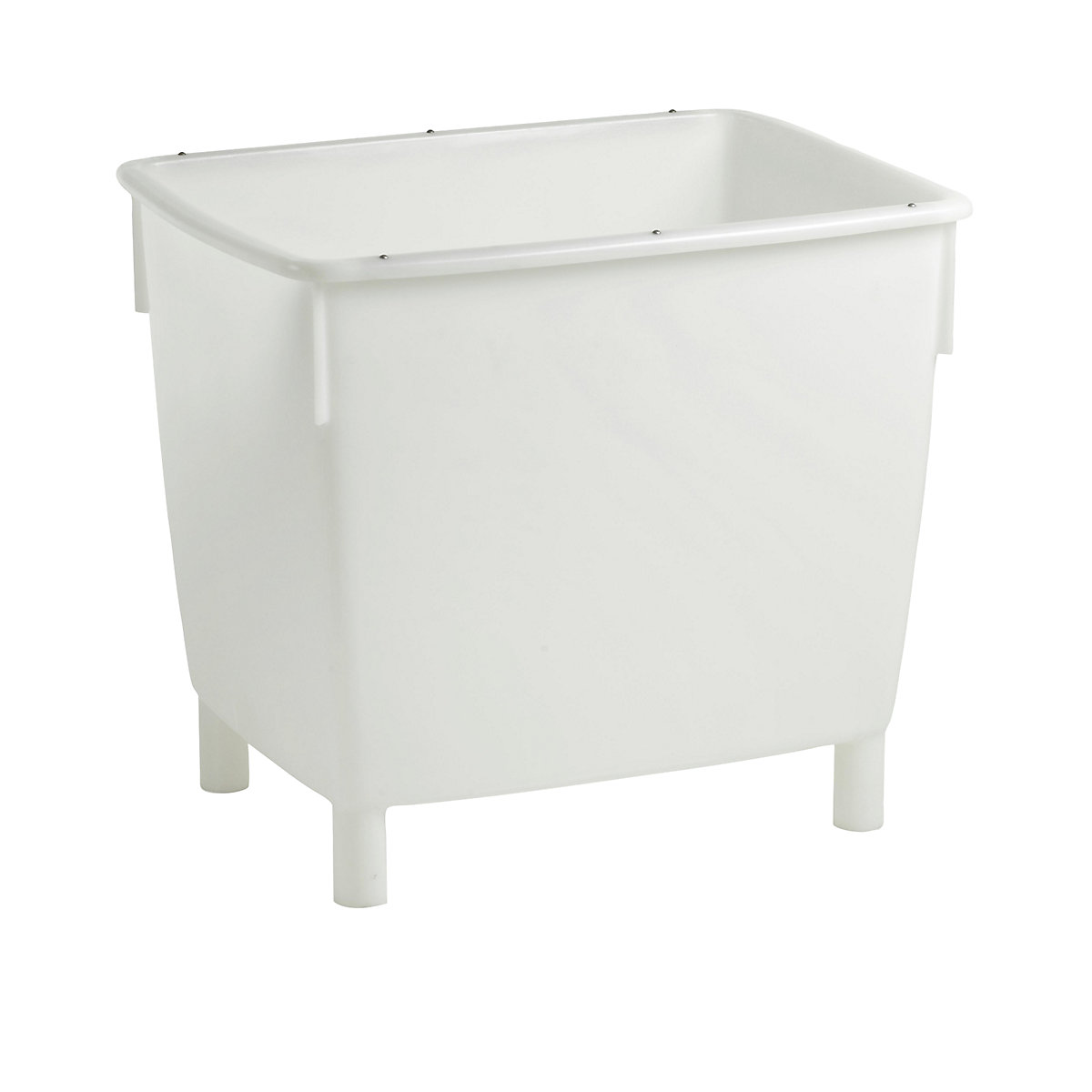 Rectangular container, with feet, suitable for foodstuffs, white, capacity 400 l-5