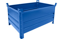 Solid wall stacking container, WxL 800 x 1200 mm