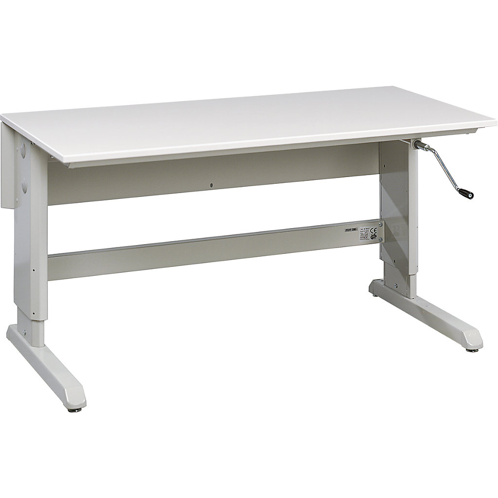 RAU Arbeitstisch, elektrisch höhenverstellbar: Buche massiv, Tragkraft