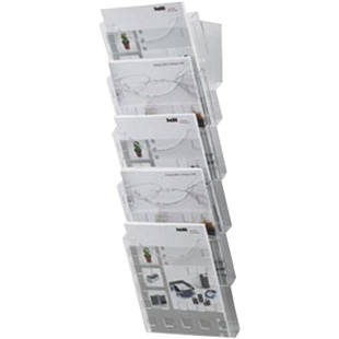 Duvara monte bro&scedil;&uuml;r stand&inodot;, saydam