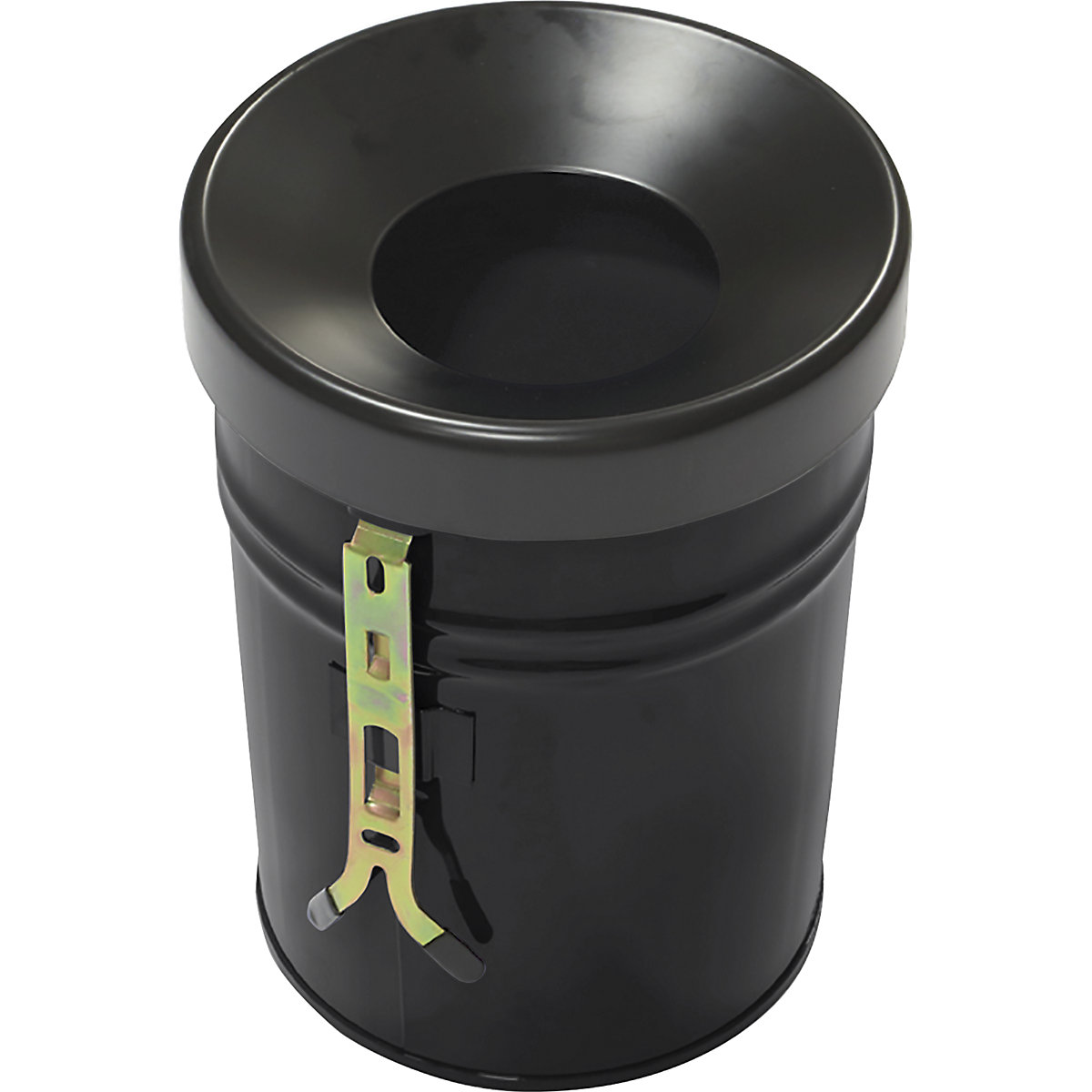 Zidni spremnik za otpad, volumen 24 l, VxØ 370 x 295 mm, u crnoj boji-6