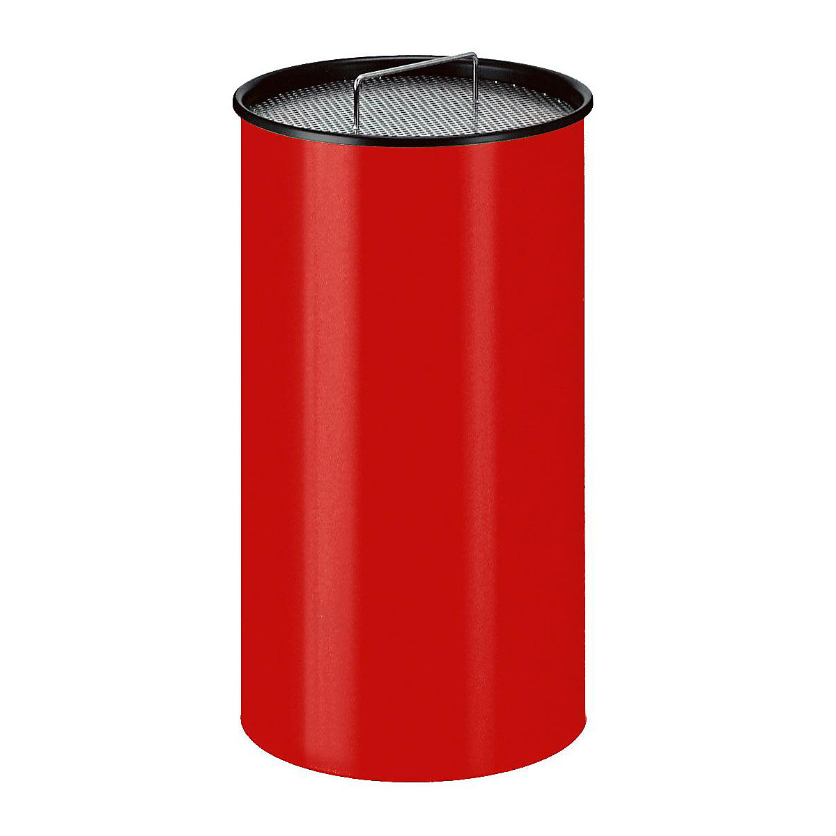 Stojeća pepeljara s pijeskom, okrugla izvedba, sa sitom, u crvenoj boji-2