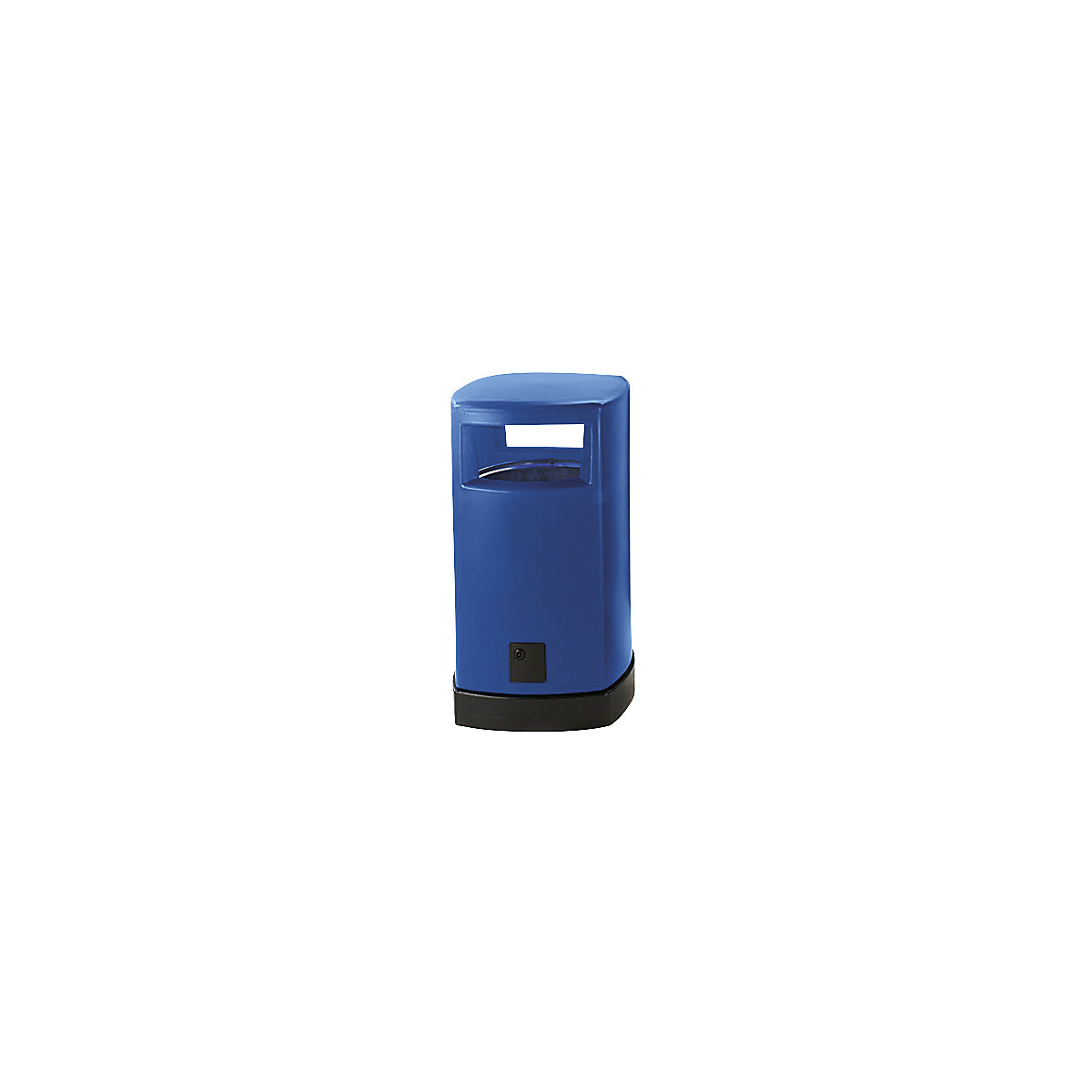 Vanjski plastični spremnik za otpatke, volumen 120 l, ŠxVxD 580 x 1050 x 580 mm, u plavoj boji-7